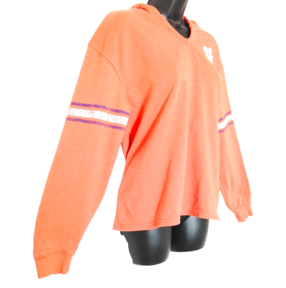 Russell Clemson Long Sleeve V-Neck Hooded Sweatshirt Sz M - Picture 3 of 6